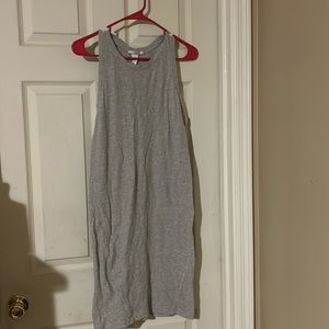 Women’s gray midi sleeveless dress